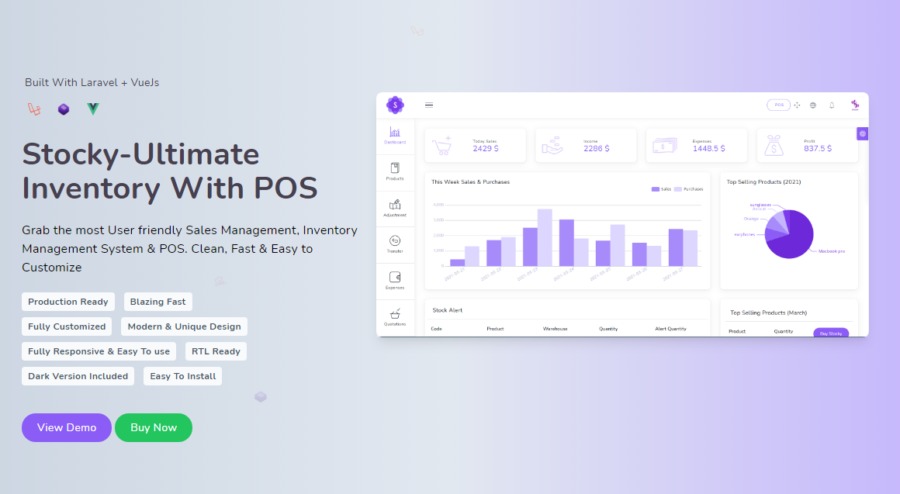 Stocky Nulled Ultimate Inventory Management System with Pos Free Download