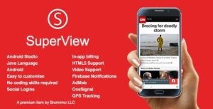 SuperView Nulled WebView App for iOS with Push Notification, AdMob, In-app Purchase Free Download