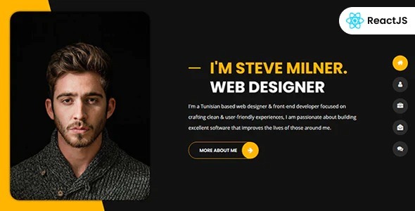 Tunis Nulled Personal Portfolio React Template Free Download