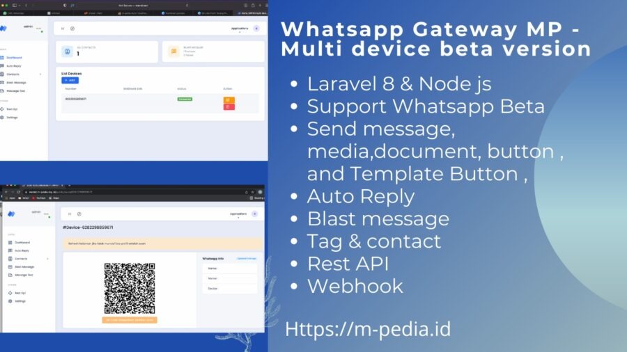 Wa Gateway Multi device BETA MPWA MD Nulled Free Download