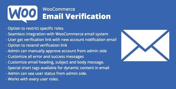 WooCommerce Email Verification Nulled Free Download
