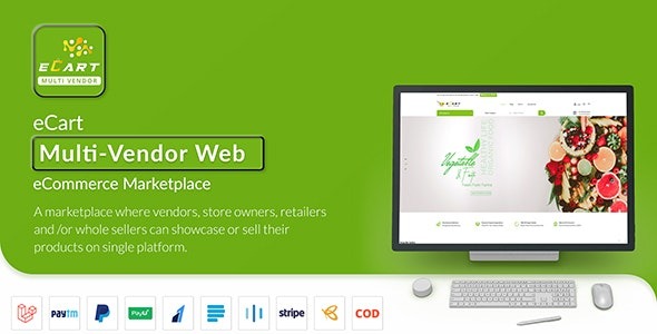 eCart Web Nulled Multi Vendor eCommerce Marketplace Free Download