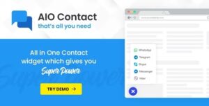 AIO Contact Nulled All in One Contact Widget Free Download