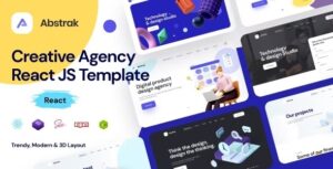 Abstrak Nulled React Agency and React Portfolio Free Download