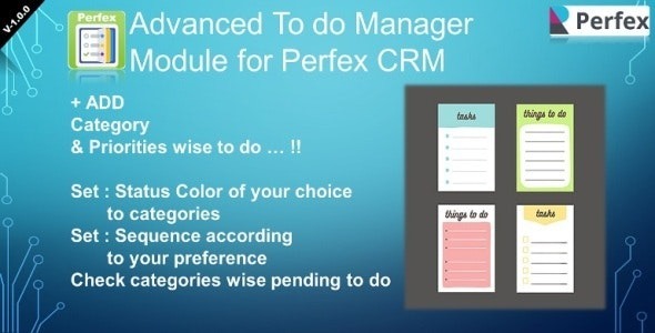Advanced To do Manager Module for Perfex CRM Nulled Free Download