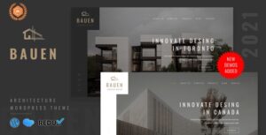 BAUEN Nulled Architecture & Interior WordPress Theme Free Download
