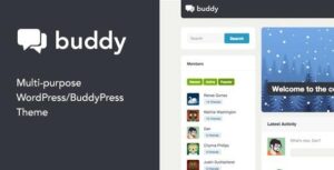 Buddy Theme Nulled Simple WordPress & BuddyPress Theme Free Download
