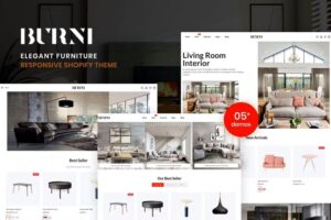 Burni Nulled Elegant Furniture Shop For Shopify Free Download