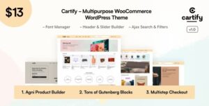 Cartify Nulled WooCommerce Gutenberg WordPress Theme Free Download