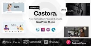 Castora Nulled Podcast WordPress Theme Free Download