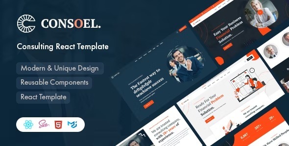 Consoel Nulled Consulting Business React Template Free Download