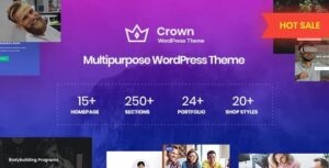 Crown Nulled Multi Purpose WordPress Theme Free Download