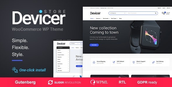 Devicer Nulled Electronics, Mobile & Tech Store Free Download