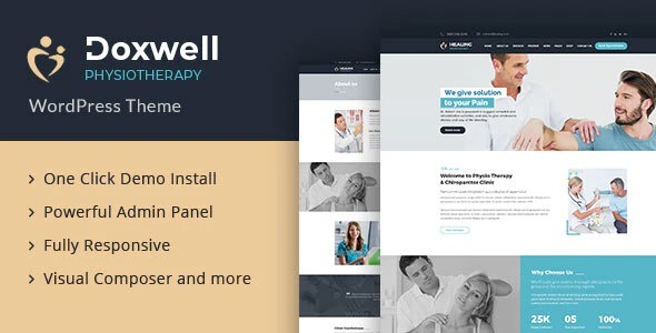 Doxwell Nulled Physical Therapy WordPress Theme Free Download