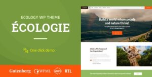 Ecologie Nulled Environmental & Ecology WordPress Theme Free Download