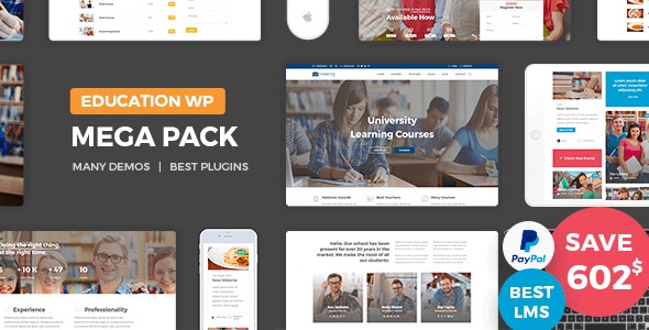 Education Pack Nulled Education Learning Theme WP Free Download