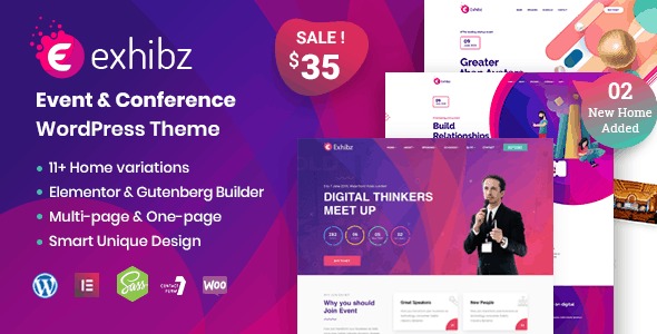 Exhibz Nulled Event Conference WordPress Theme Free Download