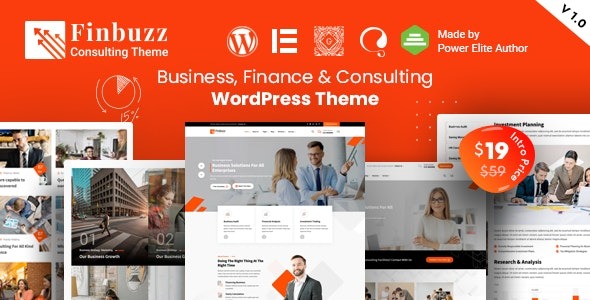 Finbuzz Free Download Corporate Business WordPress Theme Nulled