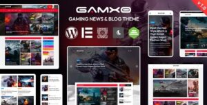 Gamxo Nulled WordPress Gaming News & Blog Theme Free Download