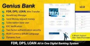 Genius Bank Nulled All in One Digital Banking System Free Download