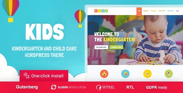 Kids – Day Care & Kindergarten WordPress Theme for Children Nulled