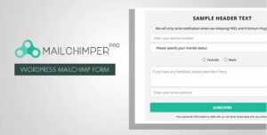 MailChimper PRO Nulled WordPress MailChimp Signup Form Plugin Free Download