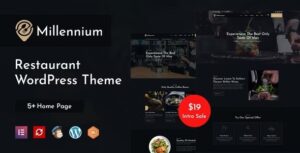 Millennium Nulled Restaurant WordPress Theme Free Download