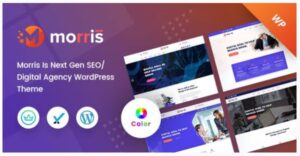 Morris Nulled WordPress Theme for Digital Agency Free Download