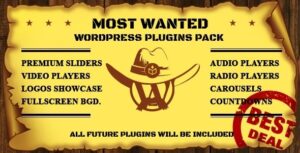 Most Wanted WordPress Plugins Pack [31 Plugin] Nulled Free Download