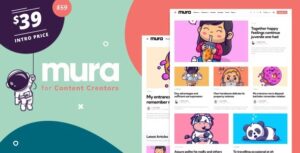 Mura Nulled WordPress Theme for Content Creators Free Download