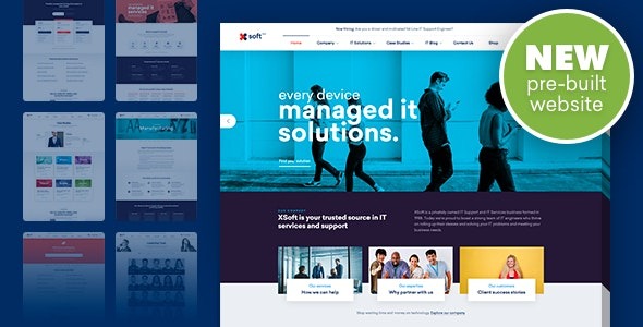 Nanosoft Nulled WP Theme for IT Solutions and Services Company Free Download