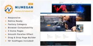 Nijmegan Nulled Factory and Industrial Business WordPress Theme Free Download