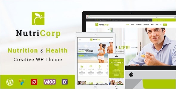 Nutricorp Nulled Nutrition & Health Creative WordPress Theme Free Download