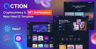 Oction Nulled NFT Marketplace React, NextJs Template Free Download