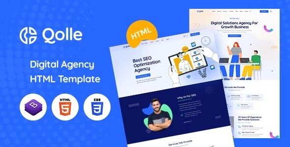Qolle Nulled Creative Agency React NextJs Template Free Download