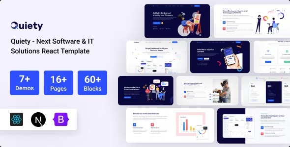 Quiety Nulled Nextjs Software & IT Solutions Template Free Download