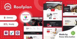 Roofplan Nulled Roofing Services WordPress Theme + RTL Free Download