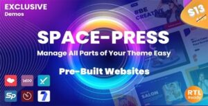 Spacepress Nulled Creative Multi-Purpose WordPress Theme Free Download