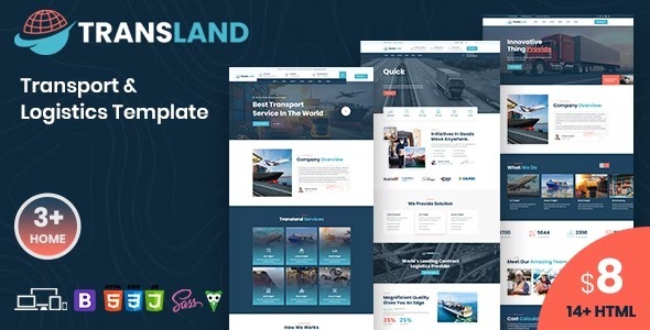 Transland Nulled Transportation & Logistics WordPress Theme Free Download