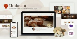 Umberto Nulled Mushroom Farm & Organic Products Store Theme Free Download