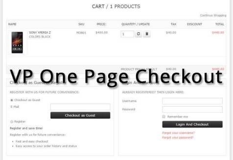 VP One Page Checkout for VirtueMart Nulled [Activated] Free Download