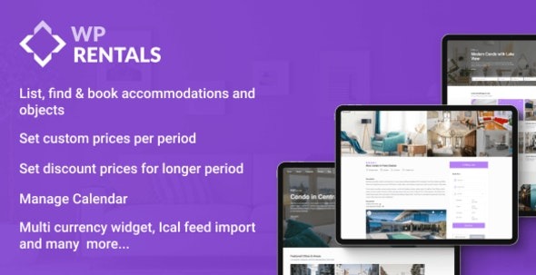WP Rentals WordPress Room Booking Template Nulled