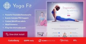 Yoga Fit Sports & Fitness WordPress Theme Nulled