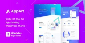 free download AppArt - Creative WordPress Theme For Apps Saas nulled