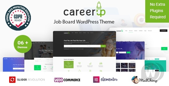 free download CareerUp - Job Board WordPress Theme nulled