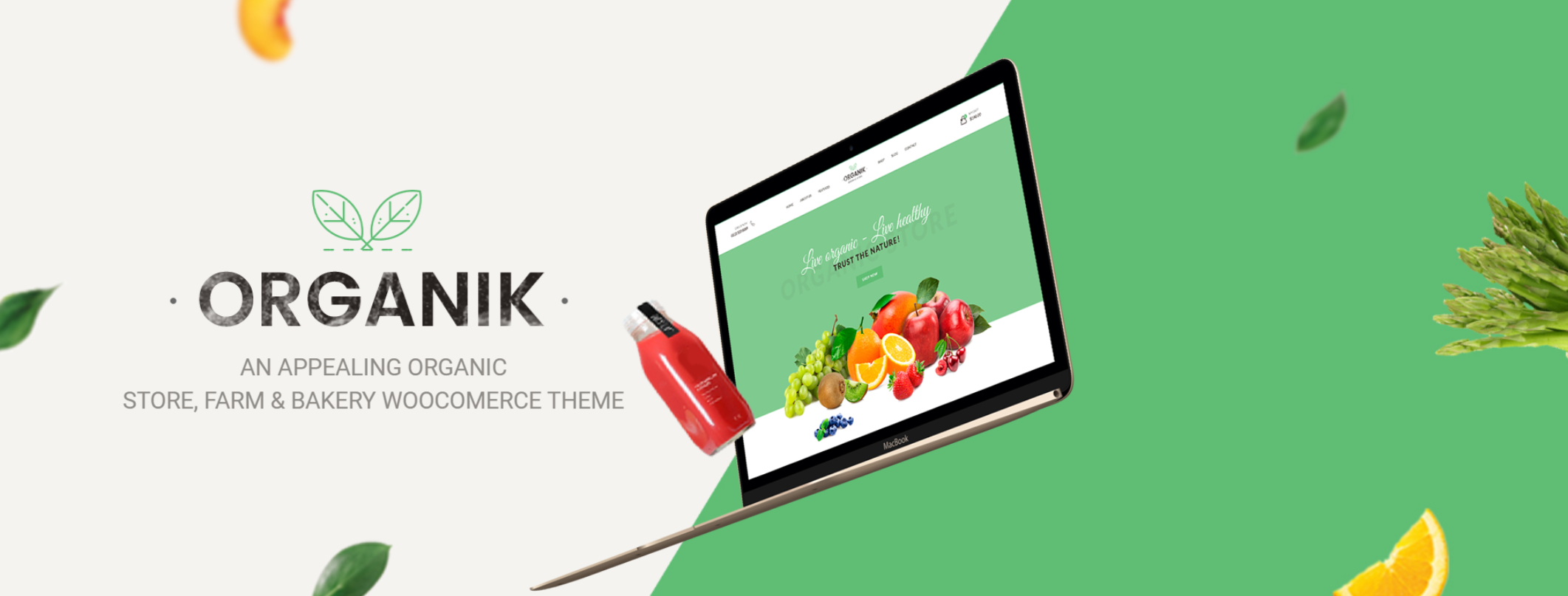 free download Organik - Organic Food Store WordPress Theme nulled