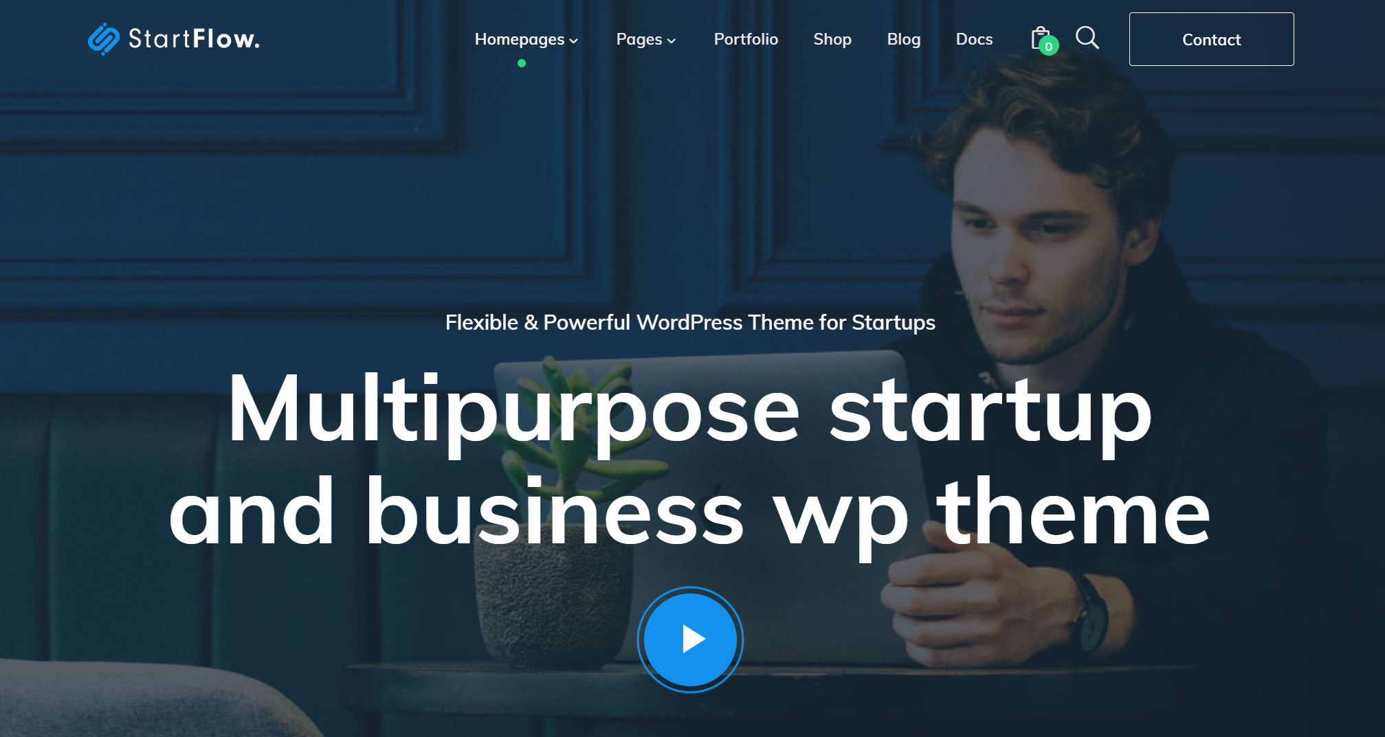 free download Start Flow Startup and Creative Multipurpose WordPress Theme Nulled