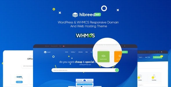 hibreed - WordPress & WHMCS Hosting Theme Nulled