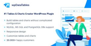wpDataTables Nulled Tables and Charts Manager for WordPress Free Download