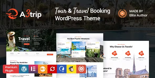 A3trip modern WordPress Theme Nulled